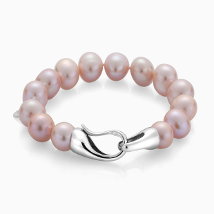 Bracelate with fresh water pink pearls R1053BR Swan