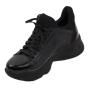 Дамски спортни маратонки в черен цвят на платформа 3020BLACK