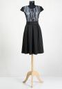 Dress with lace and black skirt Rumena