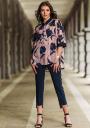 Women's set of floral shirt and indigo pants Avangard
