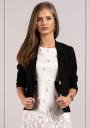 Geaca scurta de dama de culoare neagra cu nasturi Avangard