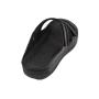 Comfortable black women's slippers with velcro 406BLACK