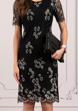 Rochie de dama din dantela cu captuseala neagra Avangard
