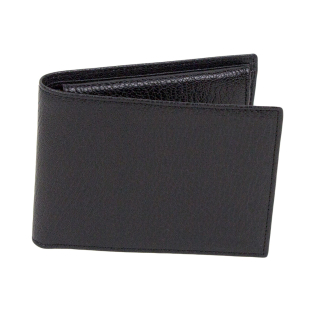 Men's black leather wallet 32882