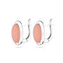 Silver Earrings with cream colour onix GL1347CE Swan