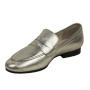 Women's moccasins elegant model low heel natural leather color gold KARLA01GOLD