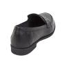 Pantofi negri din piele cu capse decorative pentru femei 33646
