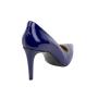 Women's blue shoes high heel 9 cm patent 917100-5