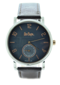 Lee Cooper LC-38G-C Men's small second hand leather strap watch