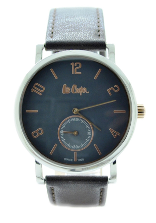Мъжки часовник с отделен секундарник и кожена каишка Lee Cooper LC-38G-C