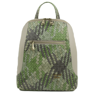 Casual women's backpack bag green right 786-38