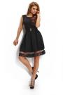 Official dress in black with a lace