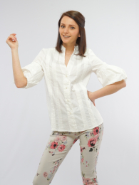 Women's white shirt 8266