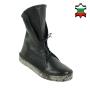 Women's black high top trainer boots 32678