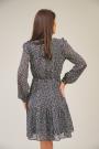 Rochie neagra florala dama 72137-914