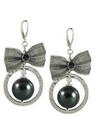 Обици с панделки и перли Dannyra Jewels