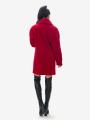 Elegant coat in red with belt 11710/2