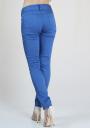 Pantaloni albaştri din bumbac de damă RUMENA