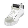 Women's white leather trainers 33733