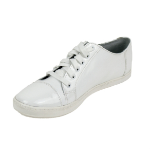 White womens sneakers leather 1601-white