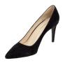 Women's black high heel 9 cm suede shoes 917100-2