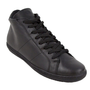 Men's black sneakers made of genuine leather 1251BLACK