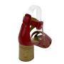 Sandale elegante dama din piele naturala rosa 33730
