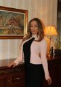 Ladies ajour sleeves light pink cardigan Zfashion
