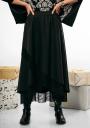 Long women's skirt with a multi-layered effect Avangard