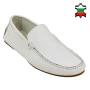 Мъжки мокасини от естествена бяла кожа 32961
