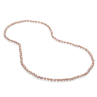 Freshwater white rice shape pearls necklace RICE67NP Swan