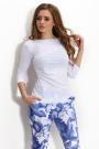 White ladies blouse with 3-4 sleeves Avangard