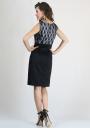High waist elegant dress with lace RUMENA