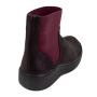 Ladies burgundy boots with elastics 32819