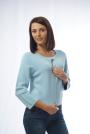 Women's cardigan in light blue color 8250-2