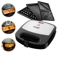 Тостер за сандвичи, гофрети и барбекю Russell Hobbs 3 в 1 Fiesta 24540-56