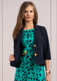 Women's short jacket in blue with buttons Avangard 