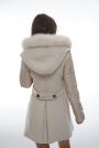 Women's sports jacket in beige color with naturally collar 11902L-1-P1