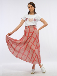 Women's ethereal skirt in pink 8219