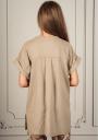 Women's tunic blouse with buttons in beige Avangard