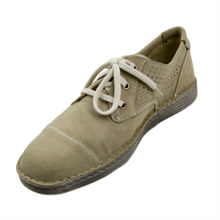 Mocasini barbatesti de culoare bej cu perforare 52909OFFWHITE