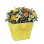 Ghiveci de flori galbene și panglică de organza, înălțime 9 cm Floral New Wish