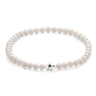 Fresh water white pearls necklace 11-12mm R1062ANW Swan