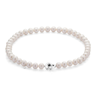 Fresh water white pearls necklace 11-12mm R1062ANW Swan