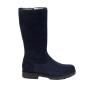 Cizme de dama din piele naturala de caproara de culoare albastru 20481