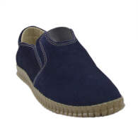 Мъжки мокасини от син велур 904BLUE