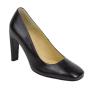 Women's shoes high heel 7 cm black leather 19005-01