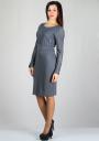 Women's grey dress with lace top RUMENA