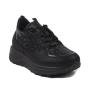 Women's leopard print sneakers TUSHE02BLACKLEO