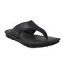 Мъжки чехли от черна естествена кожа 23505BLACK